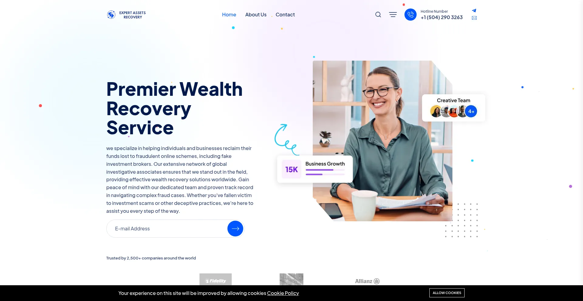 Expertassetsrecovery.com Screenshot
