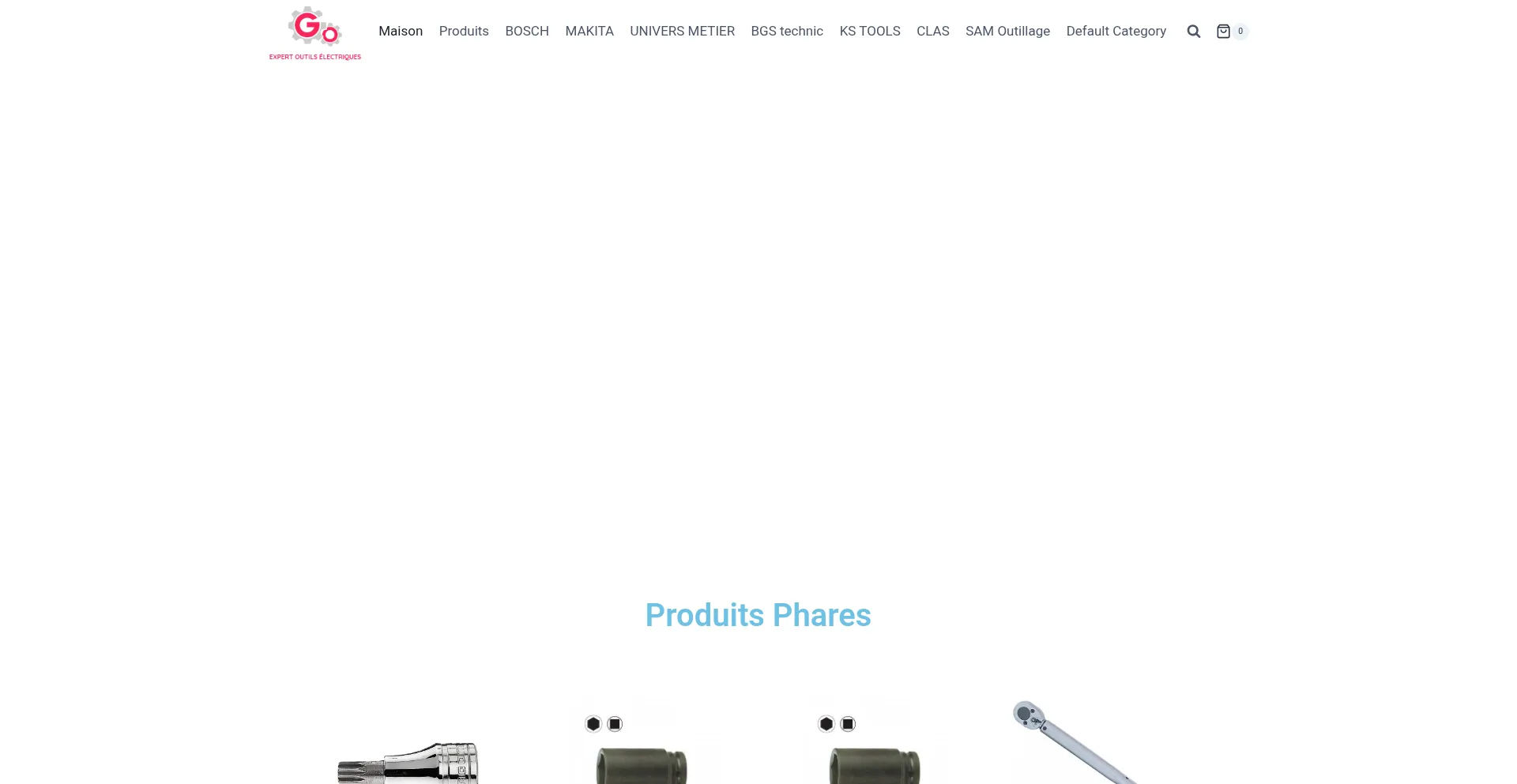 Website screenshot of Expertoutilselectriques.shop