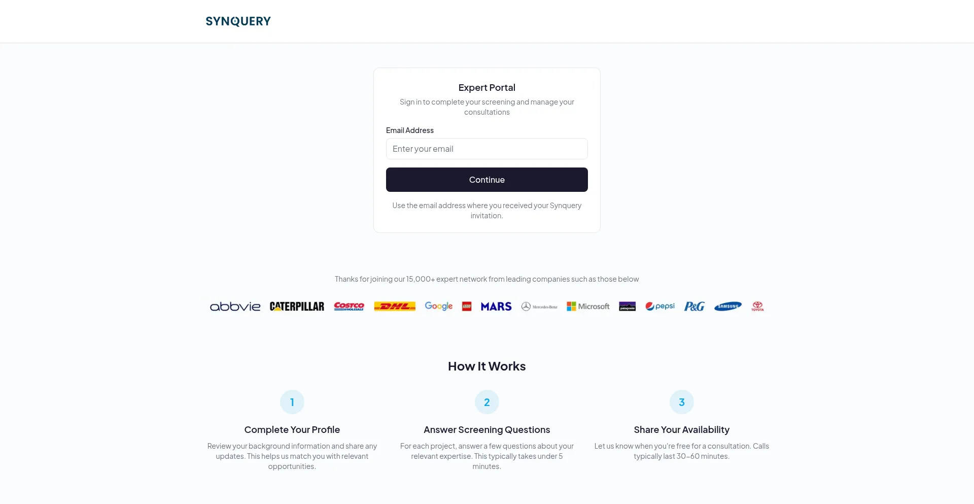 Experts-synquery.ai