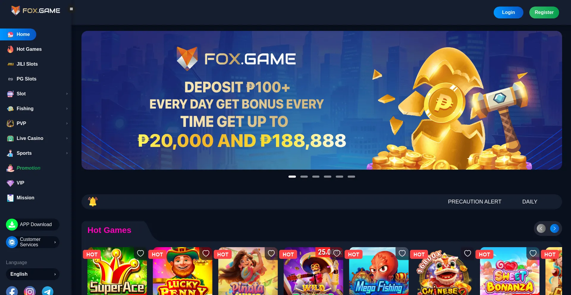 Website screenshot of F999.win