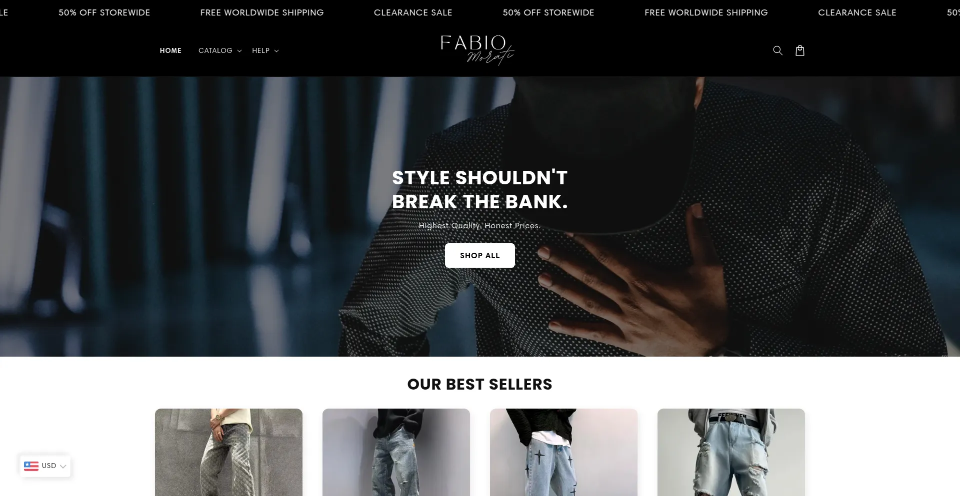 Website screenshot of Fabiomorati.com