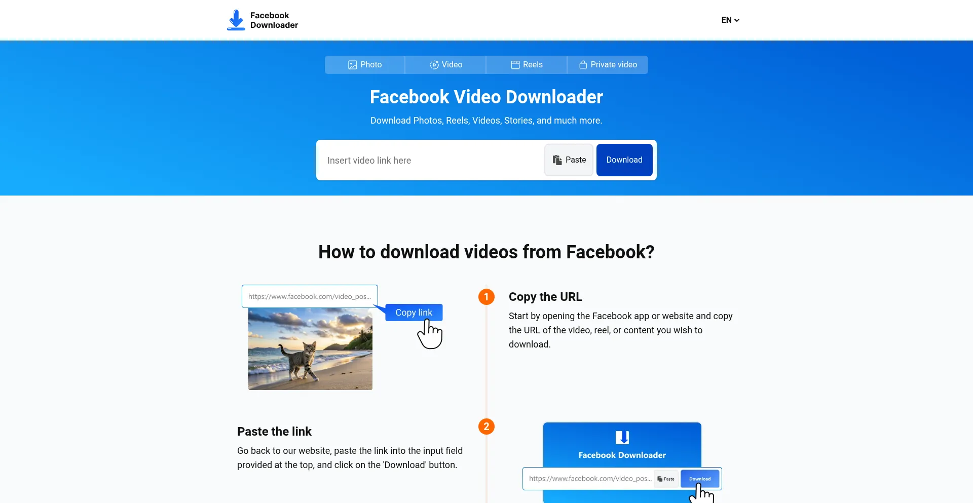 Facebookdownloader.io