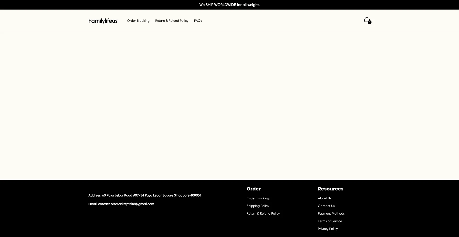 Website screenshot of Familylifeus.com