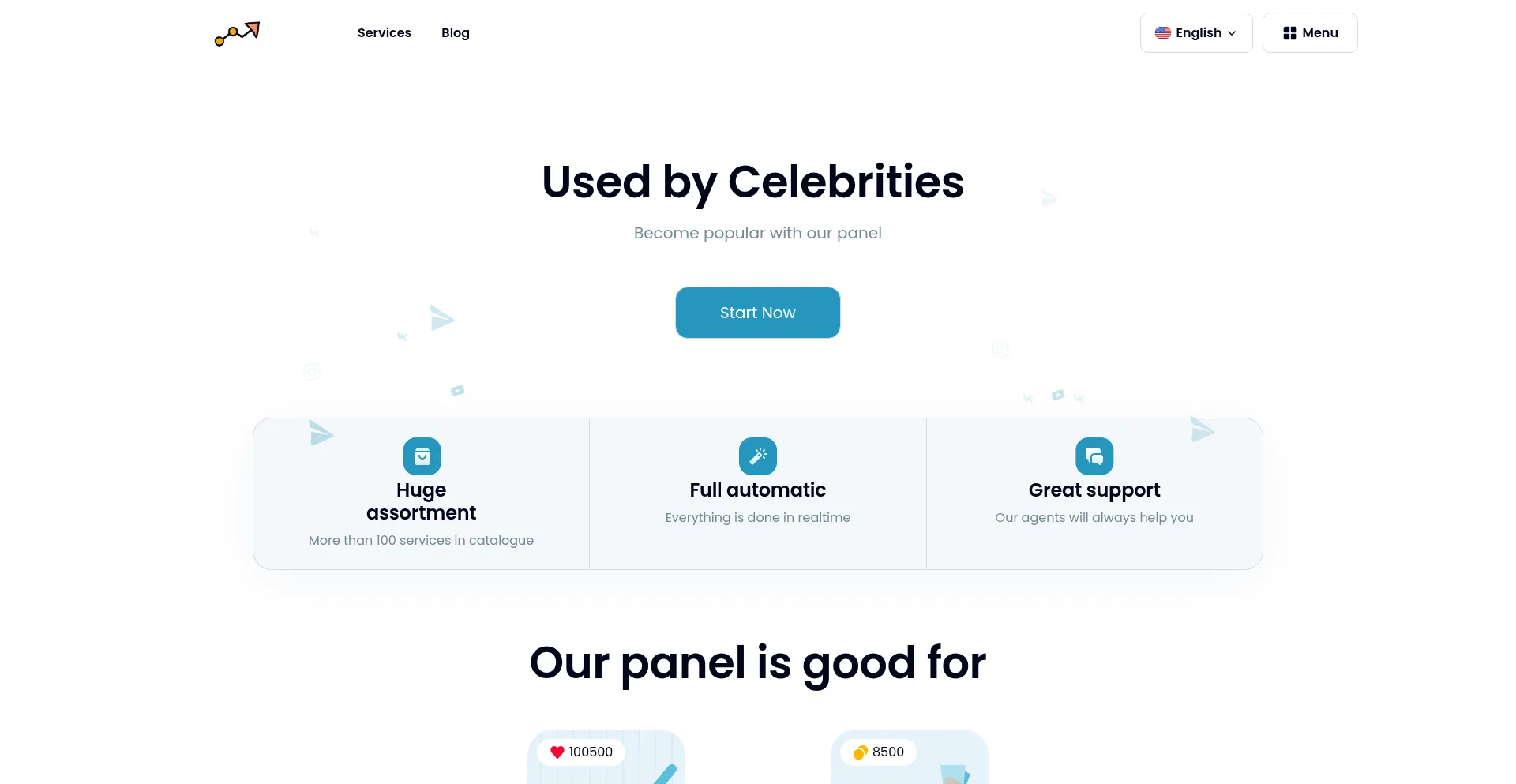 Website screenshot of Fampage.org