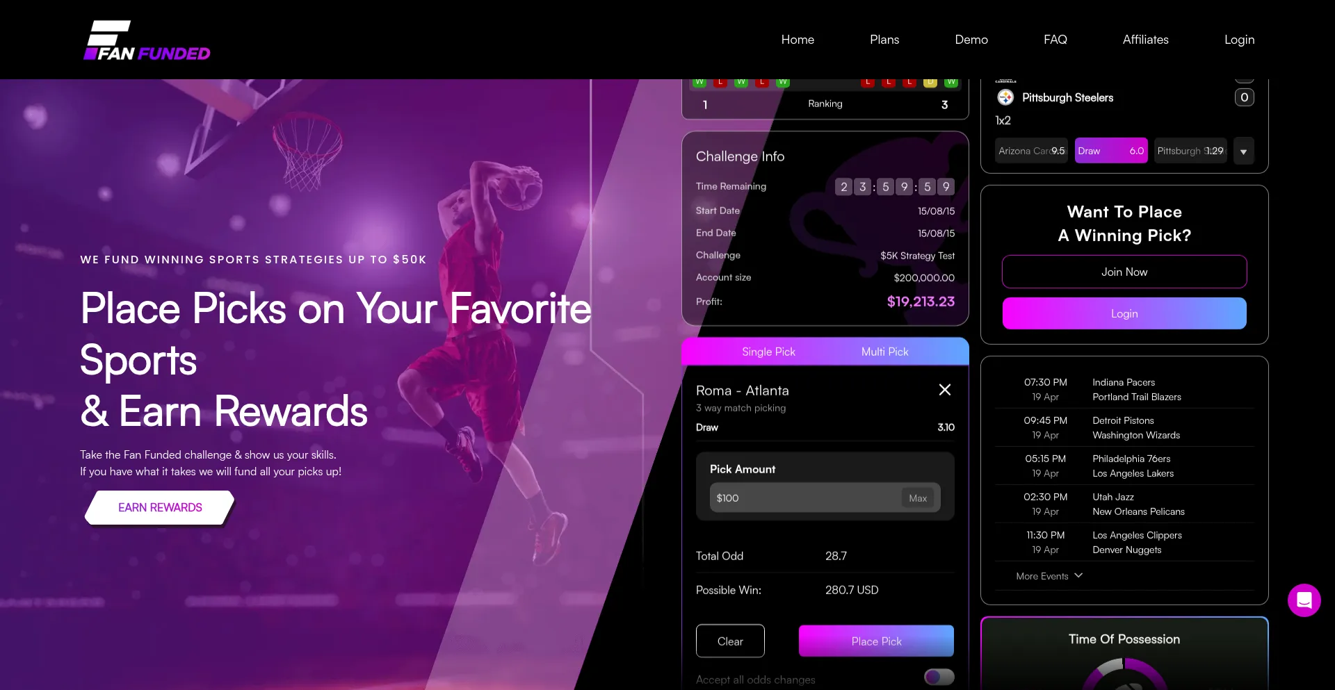 Fanfunded.io Screenshot