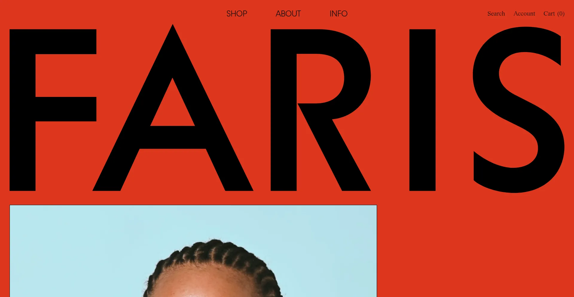 Website screenshot of Farisfaris.com