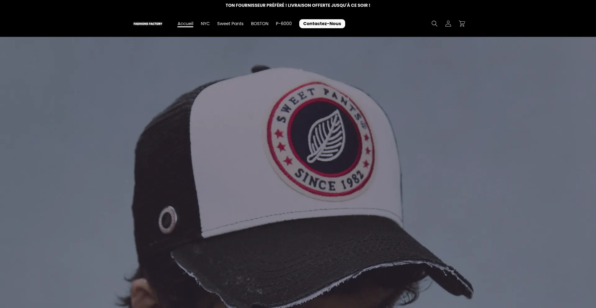 Website screenshot of Fashionsfactory.store
