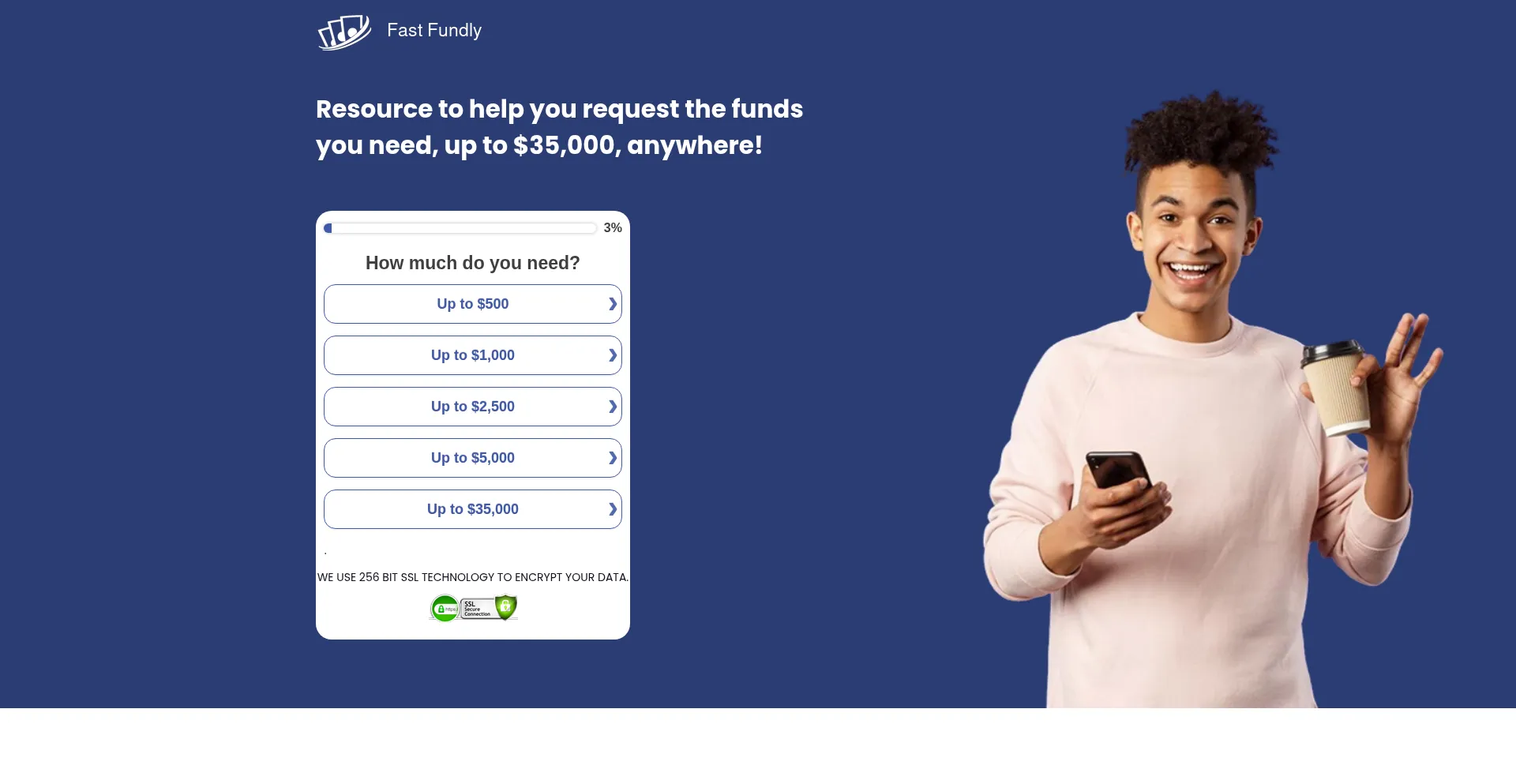 Fastfundly.com Screenshot
