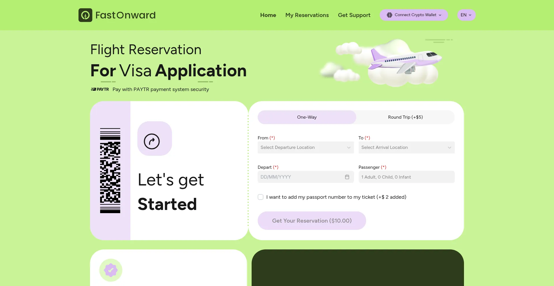 Website screenshot of Fastonward.com