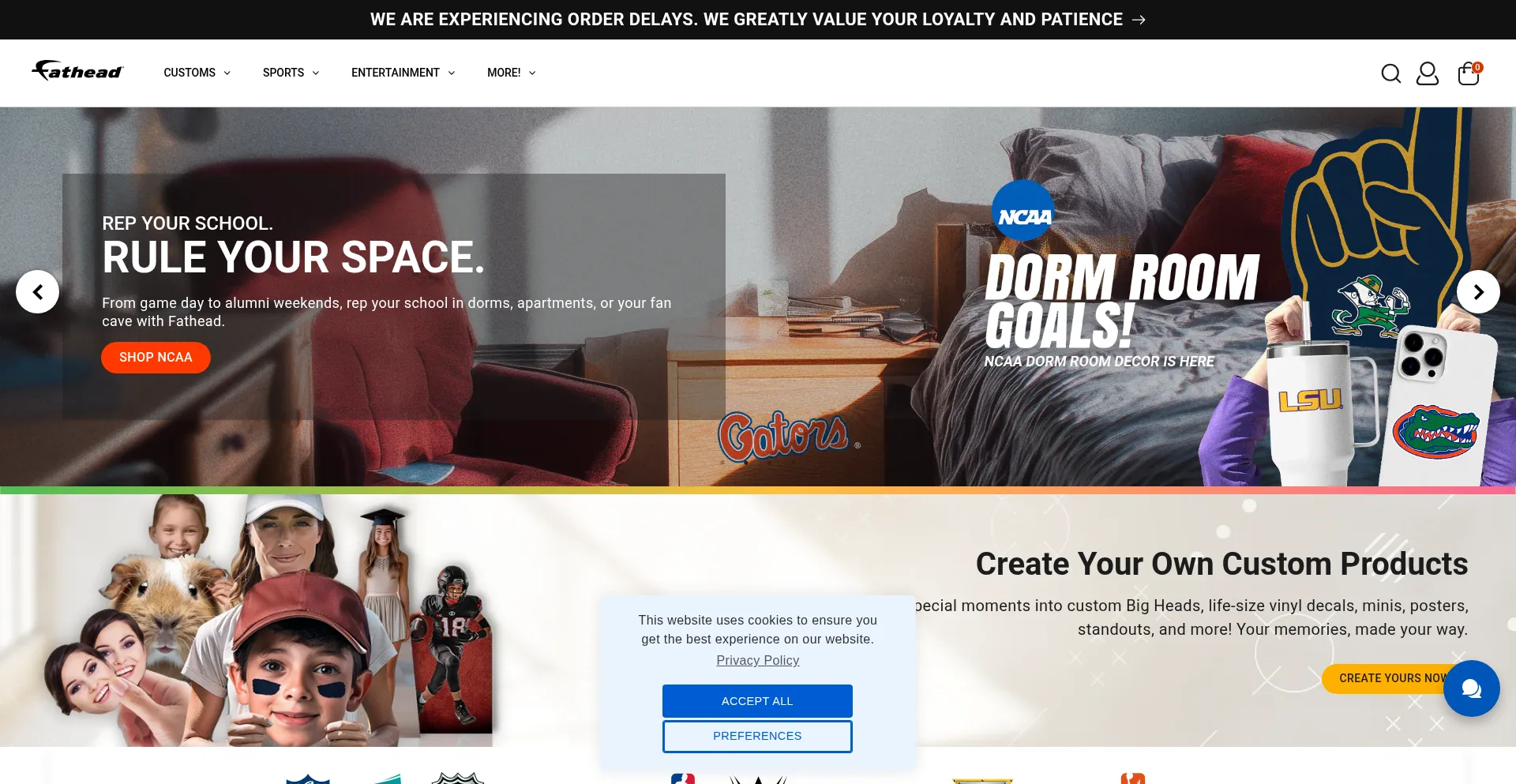 Fathead.com Screenshot
