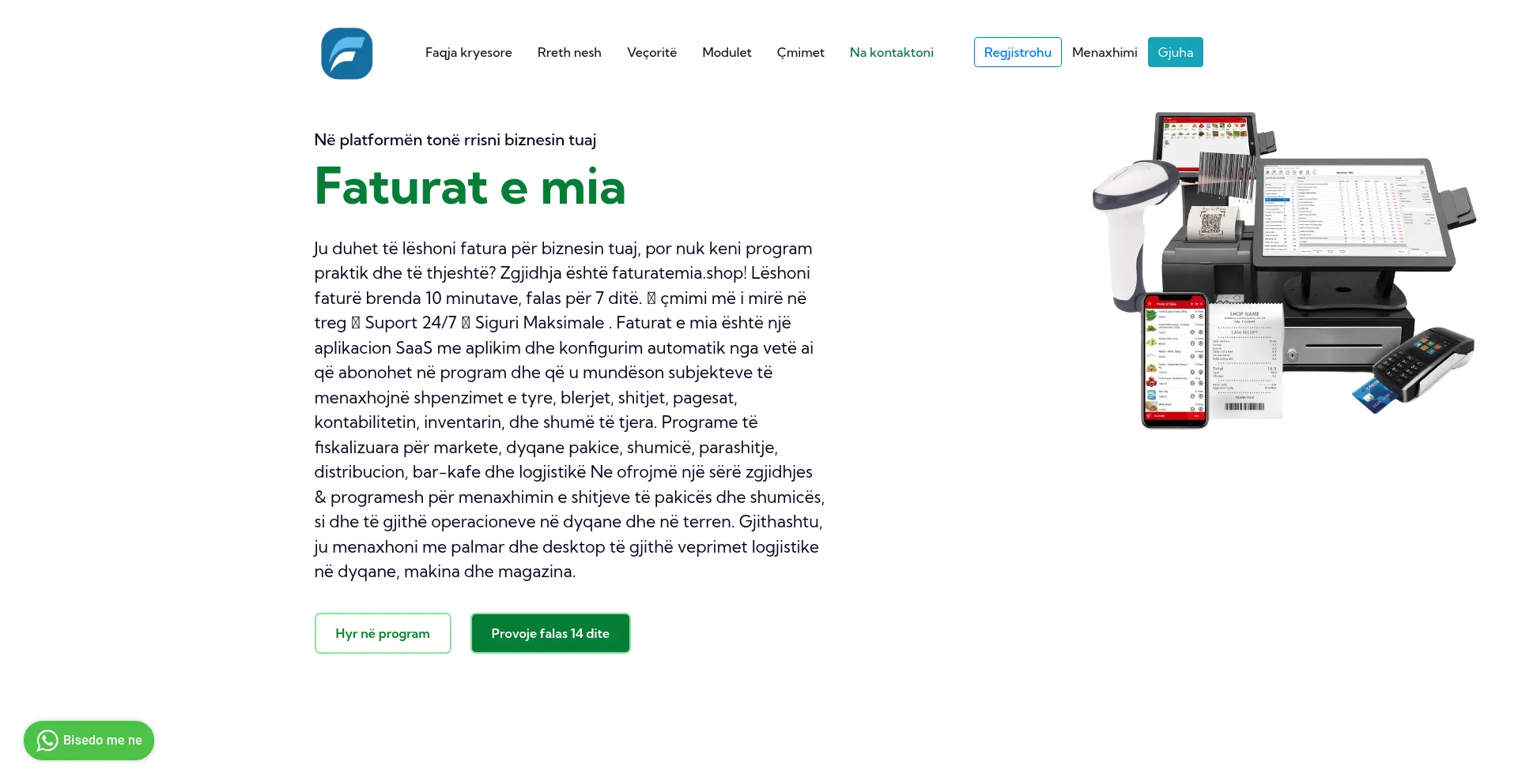 Website screenshot of Faturatemia.shop