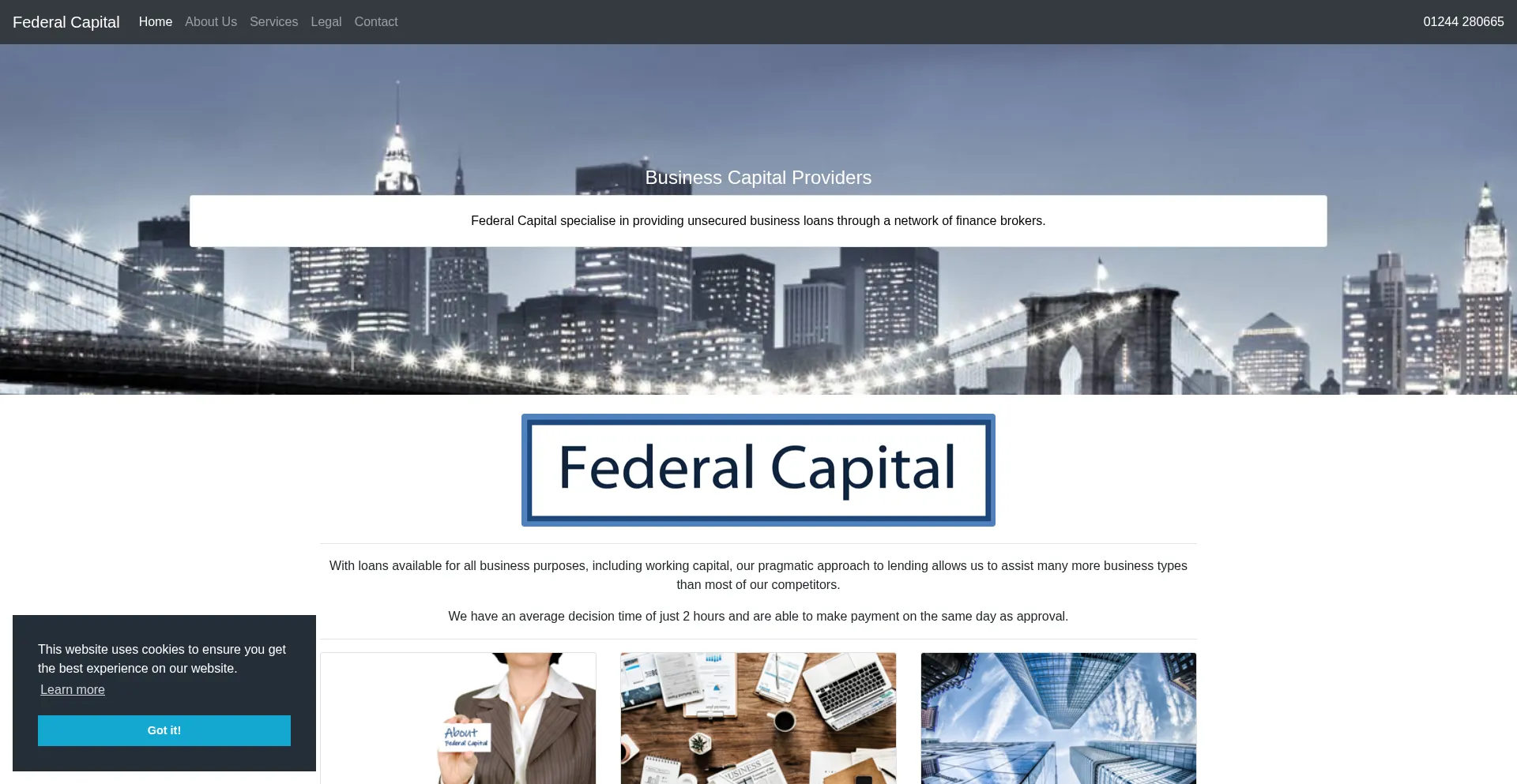 Federalcapital.co.uk Screenshot