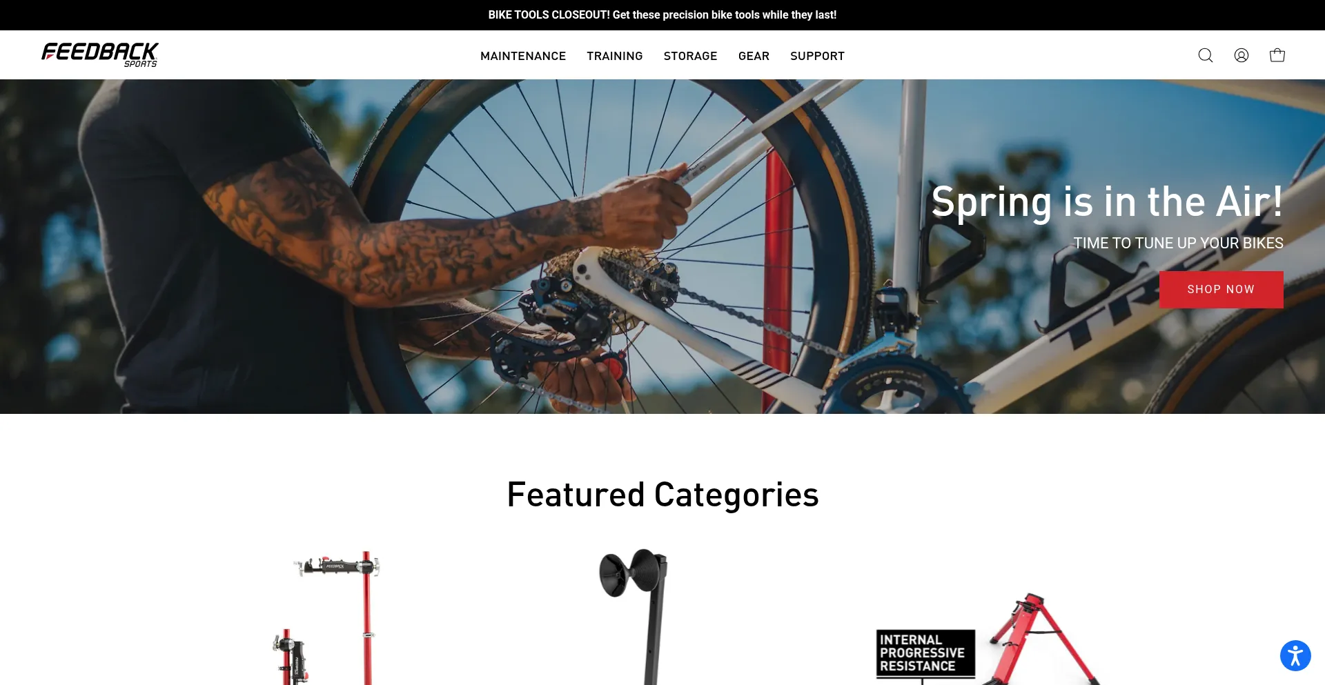 Website screenshot of Feedbacksports.com