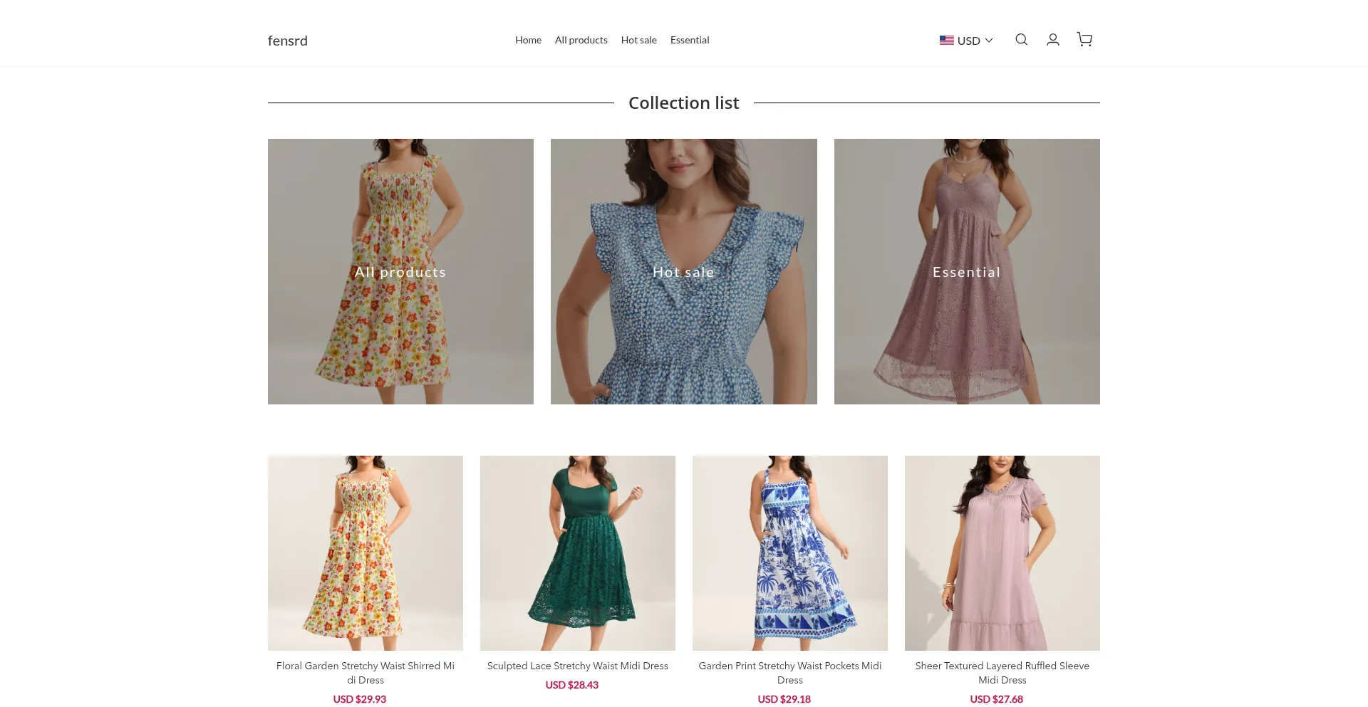 Website screenshot of Fensrd.com