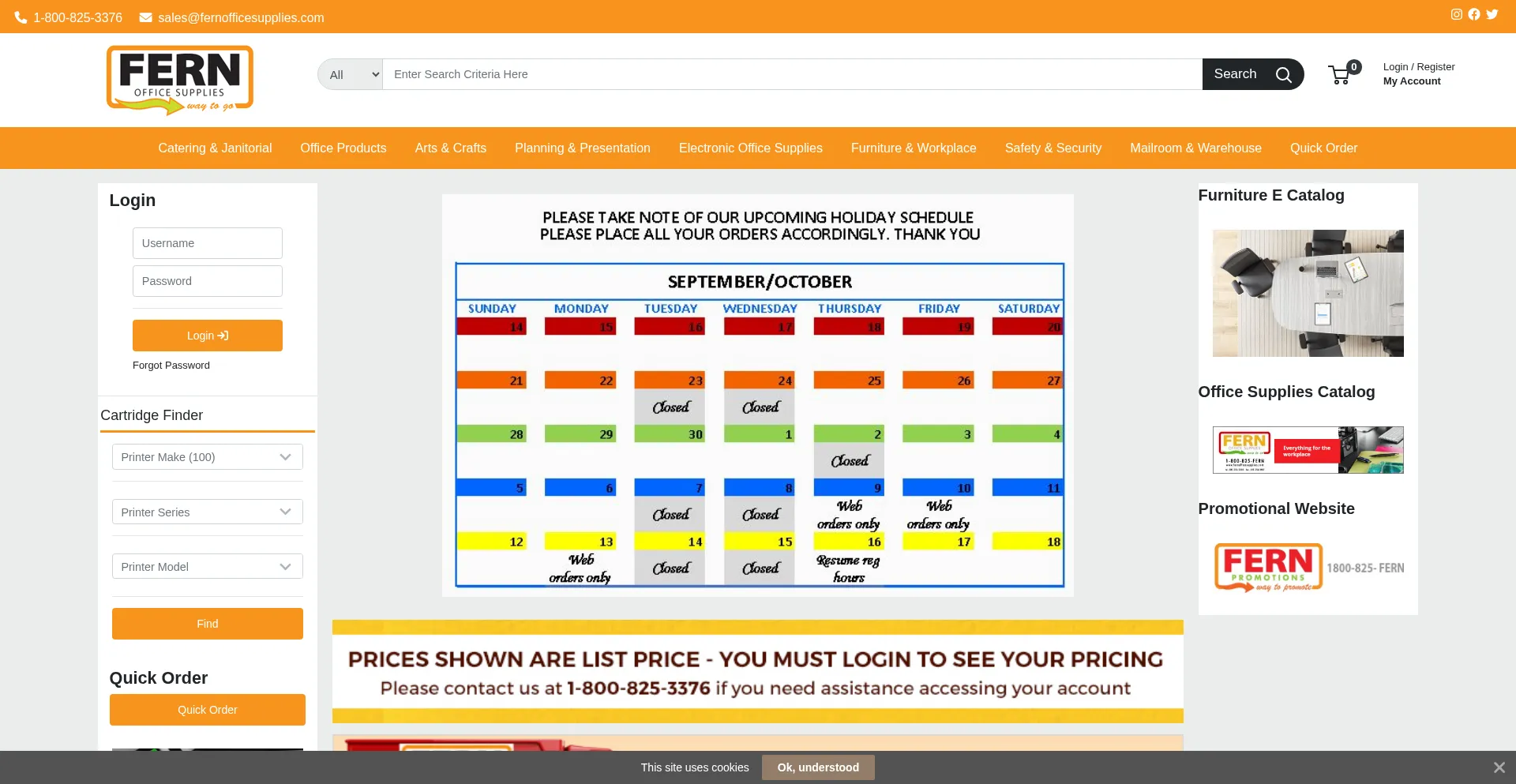 ¿És Seguro y Confiable Fernofficesupplies.com?