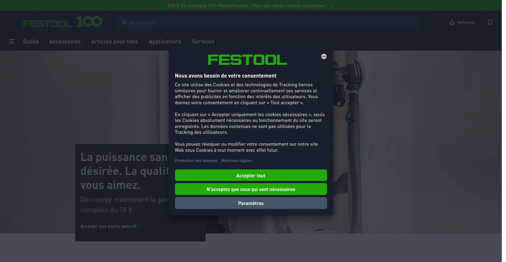 Festool.fr Screenshot