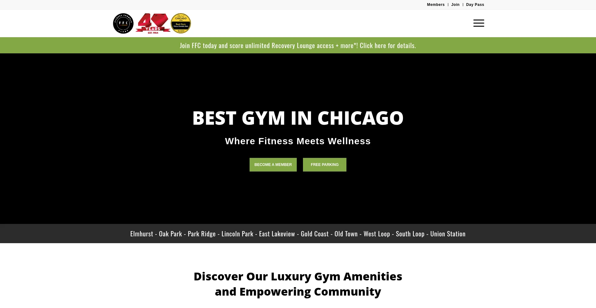 Website screenshot of Ffc.com