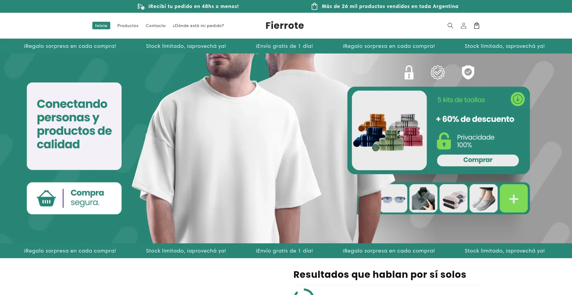 Website screenshot of Fierrote.com