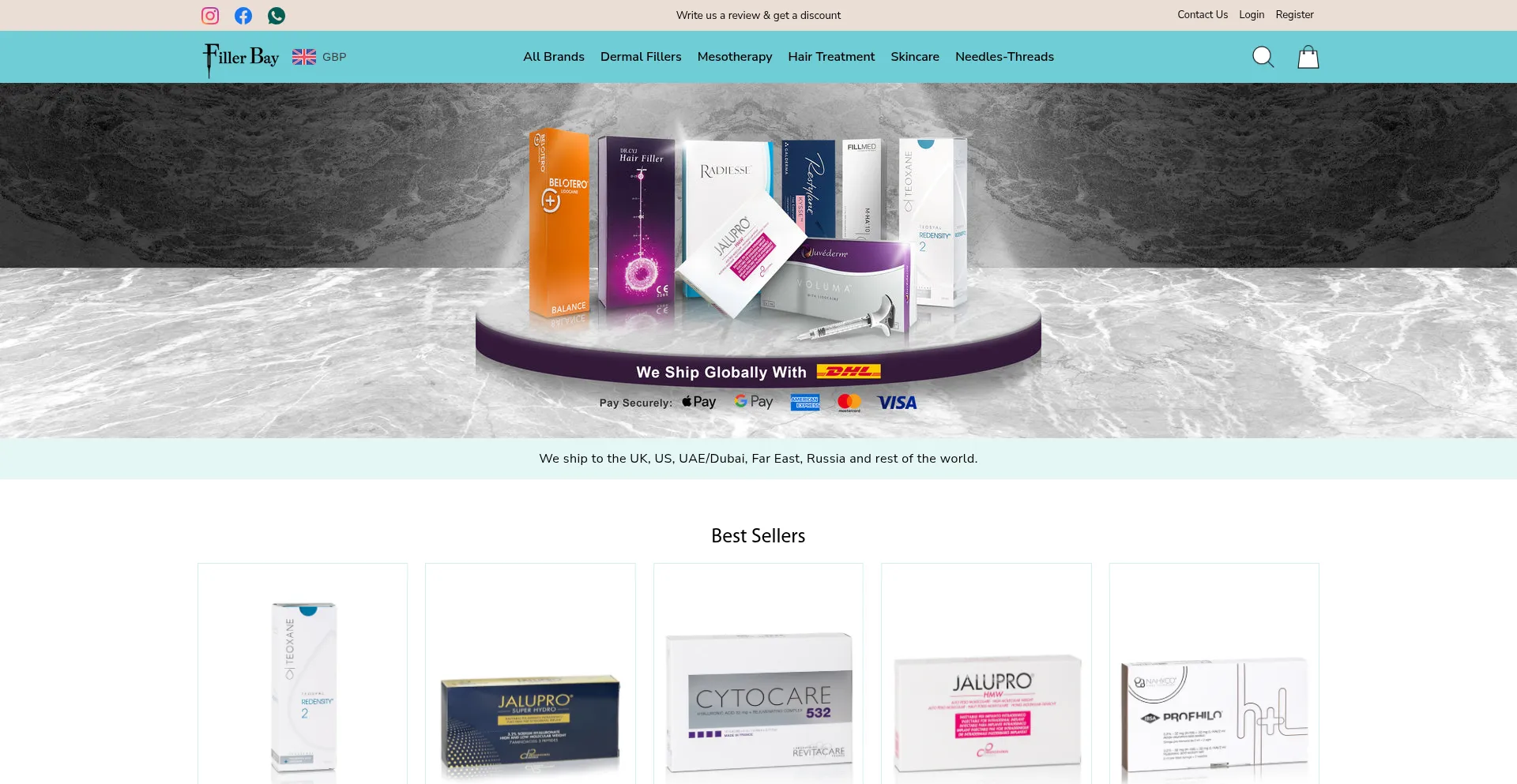 Fillerbay.com Screenshot