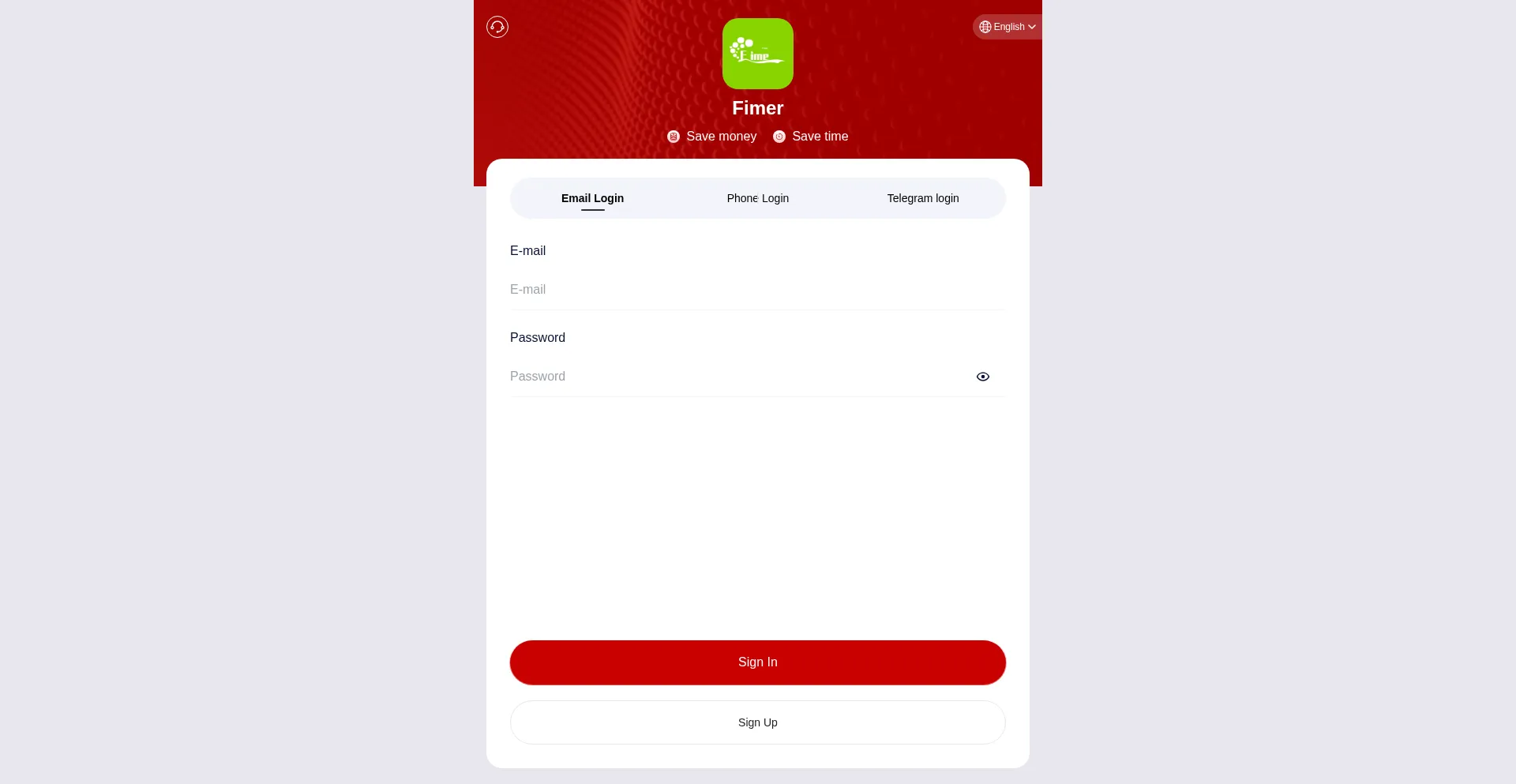 Website screenshot of Fimer556.com