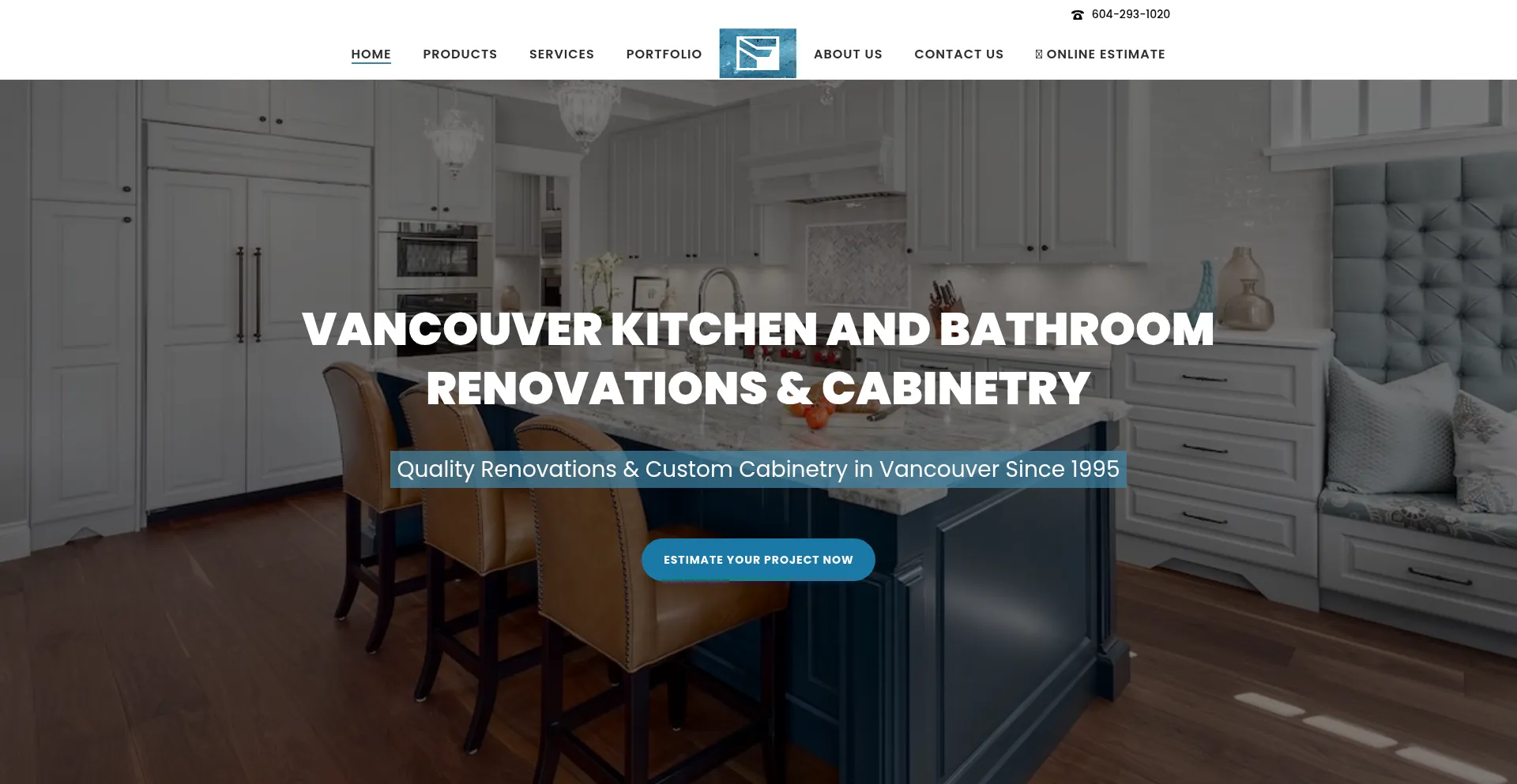 Website screenshot of Finaldraftcabinetry.com