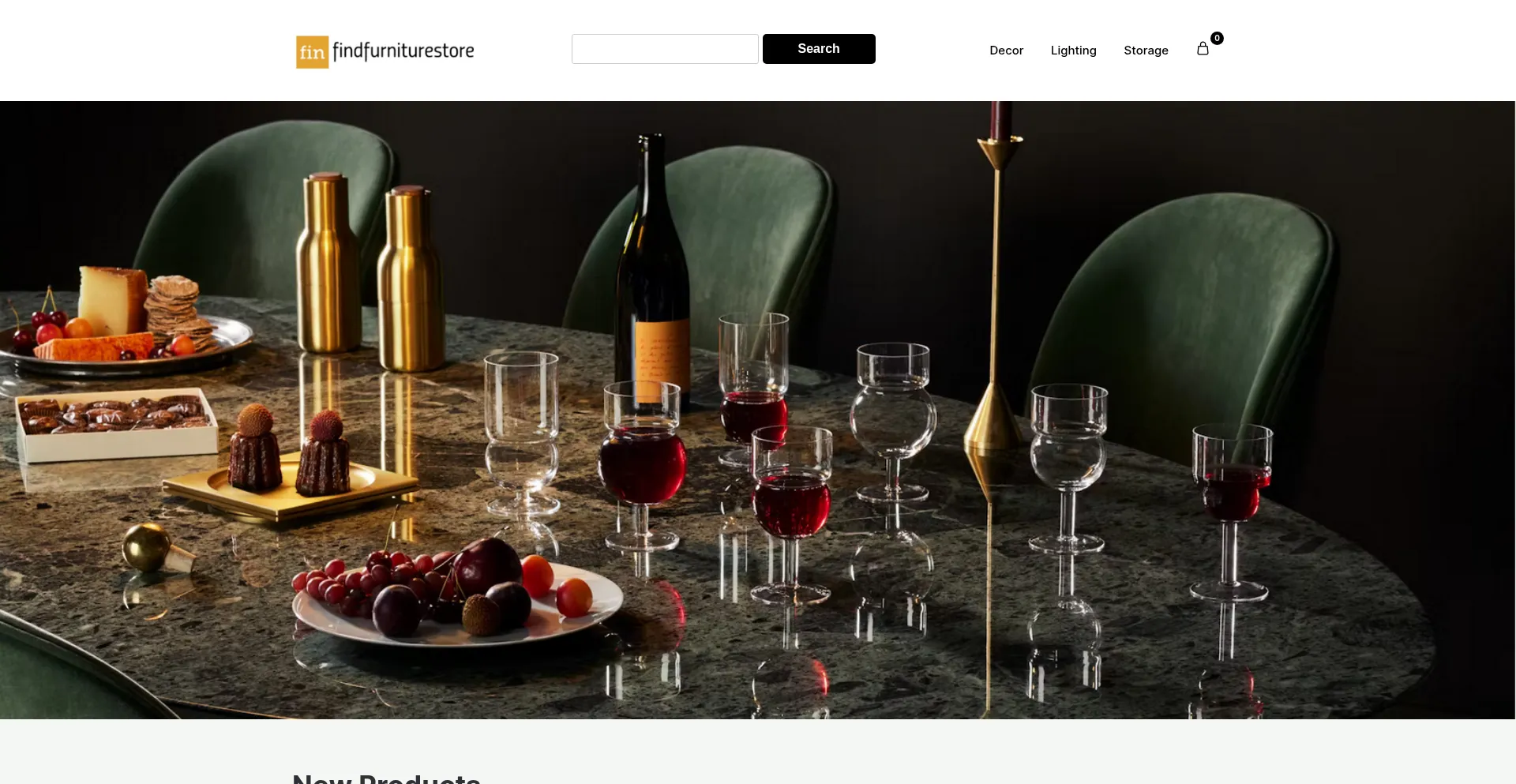 Website screenshot of Findfurniturestore.com