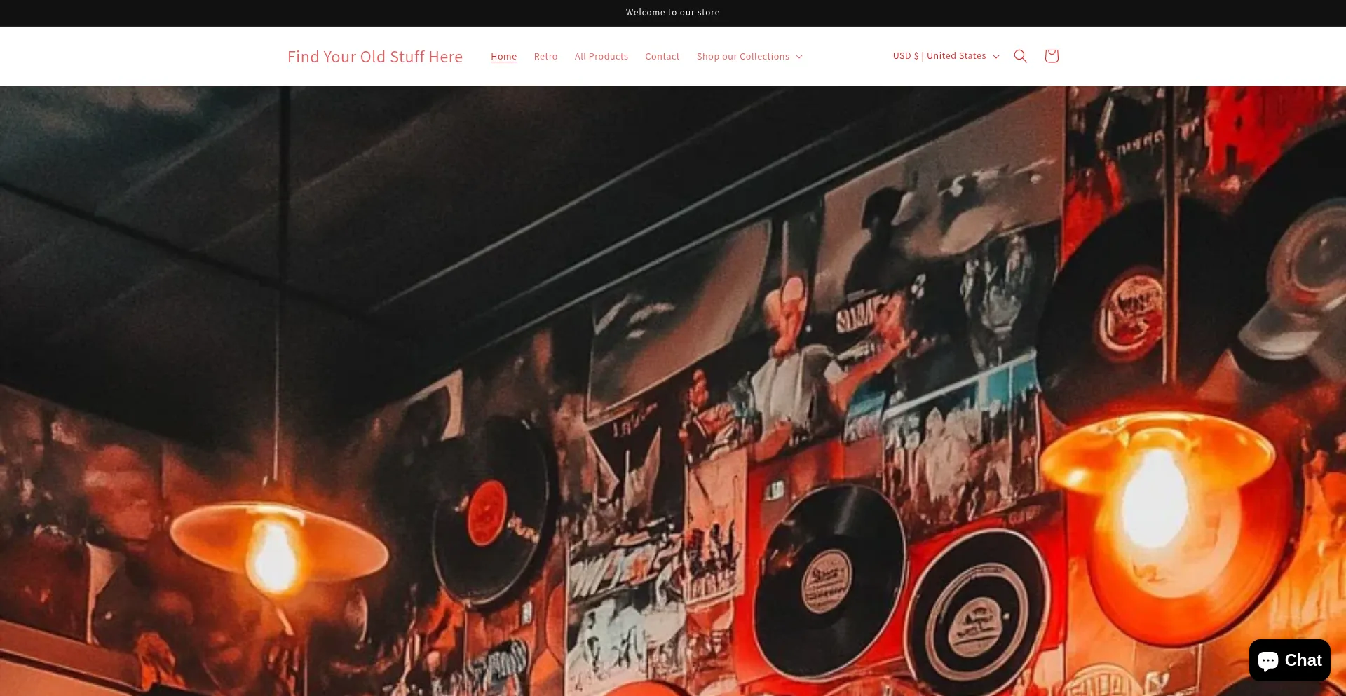 Website screenshot of Findyouroldstuffhere.com