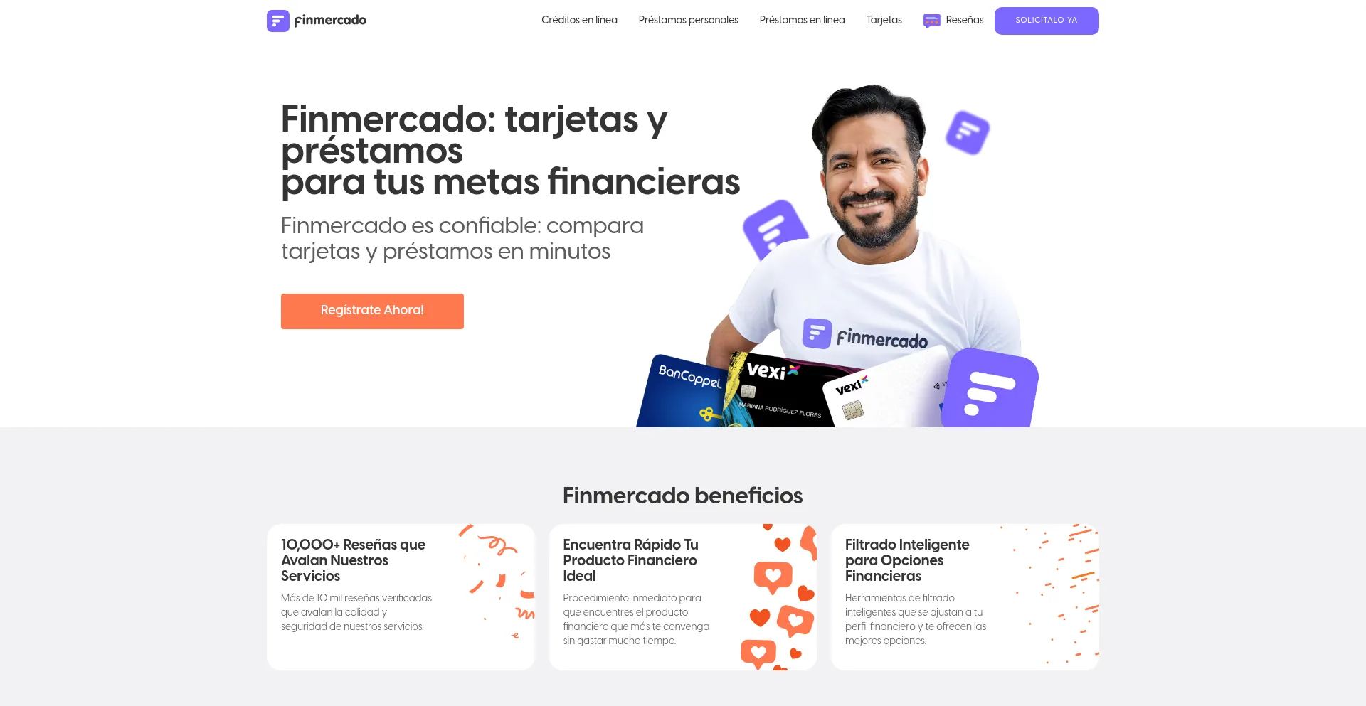 Website screenshot of Finmercado.mx