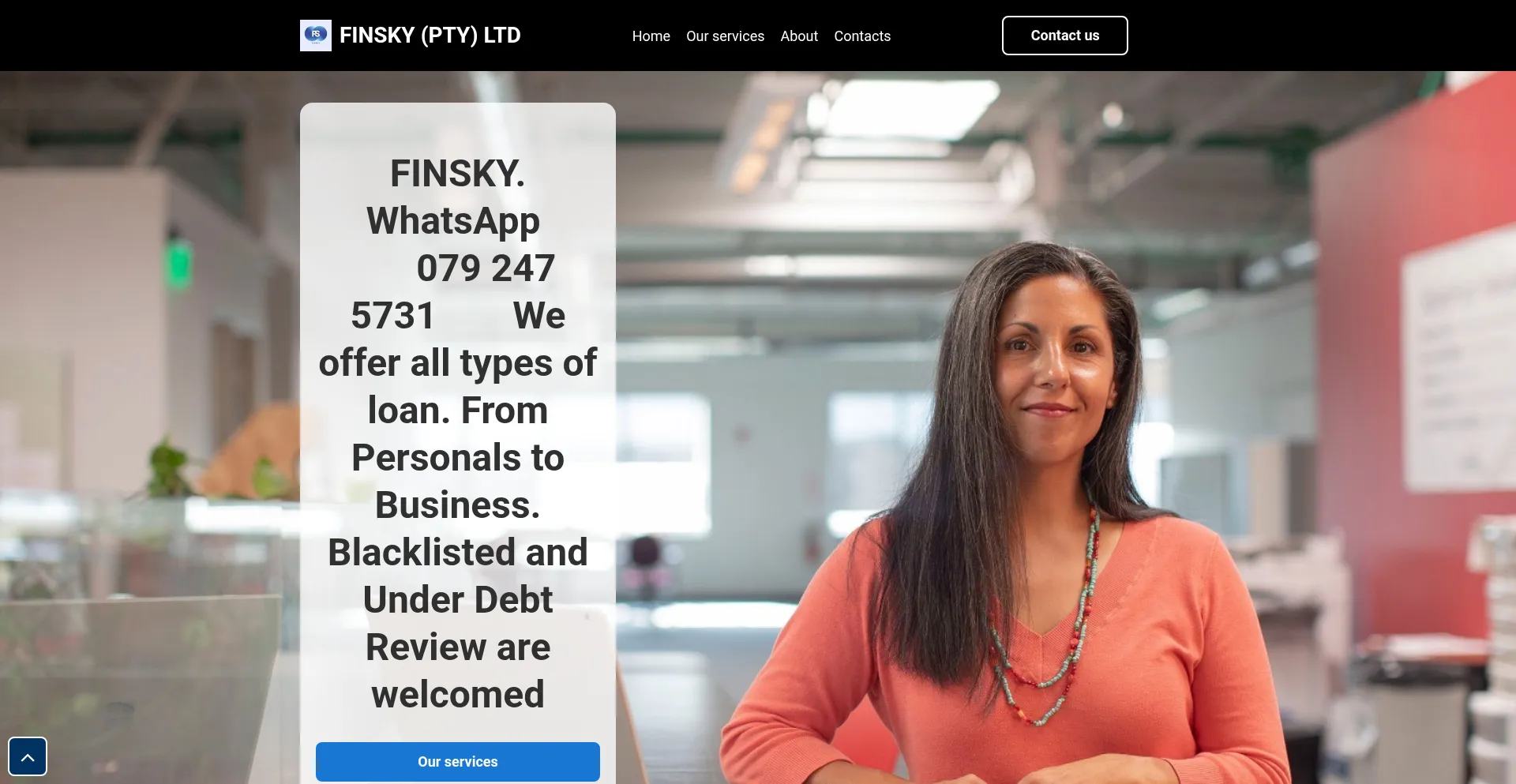 ¿És Seguro y Confiable Finsky.co.za?