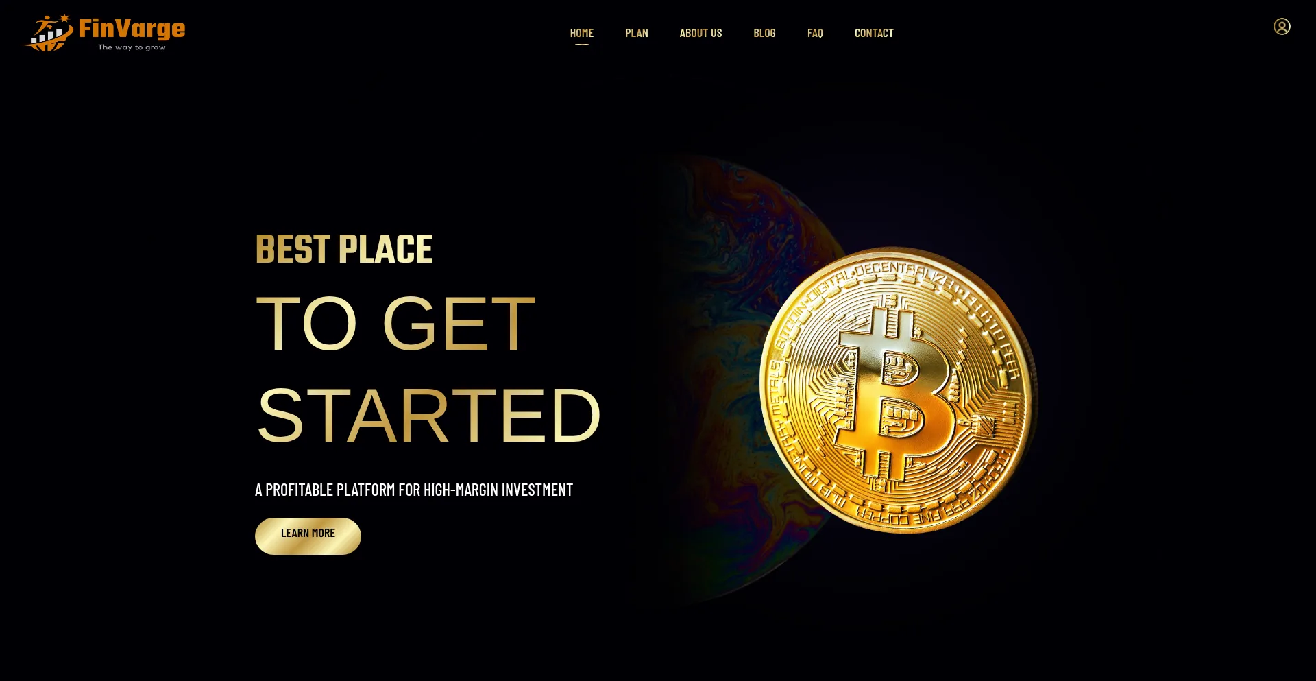 Website screenshot of Finvarge.com