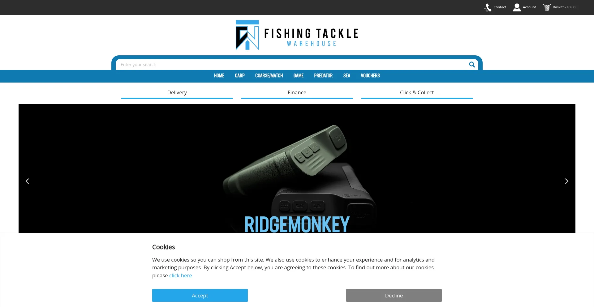 ¿És Seguro y Confiable Fishingtacklewarehouse.co.uk?