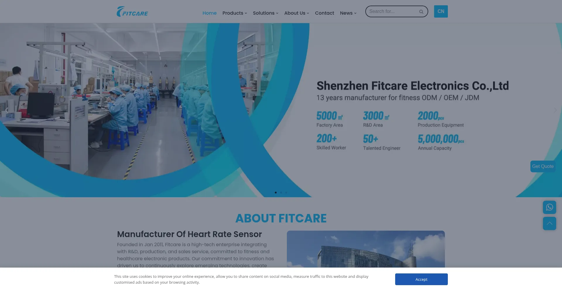Fitcare.com Screenshot