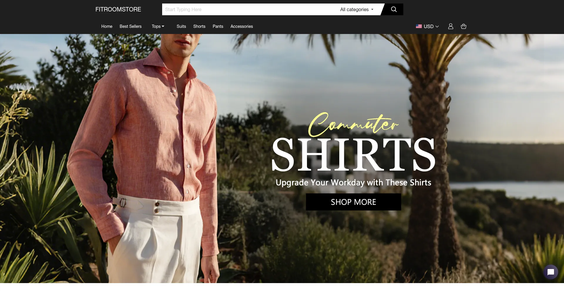 Fitroomstore.com Screenshot