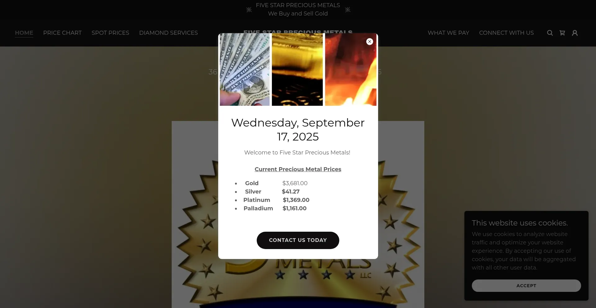 ¿És Seguro y Confiable Fivestarpreciousmetals.com?