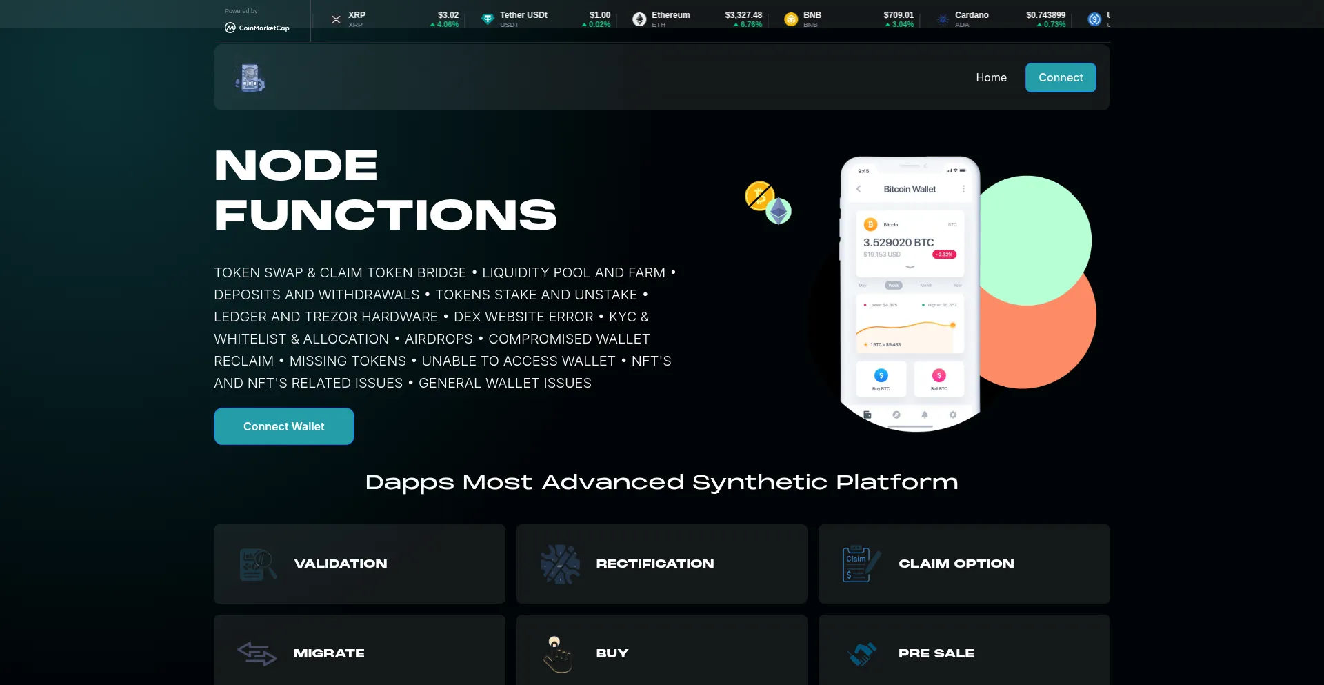 Website screenshot of Fixedvalidator.co
