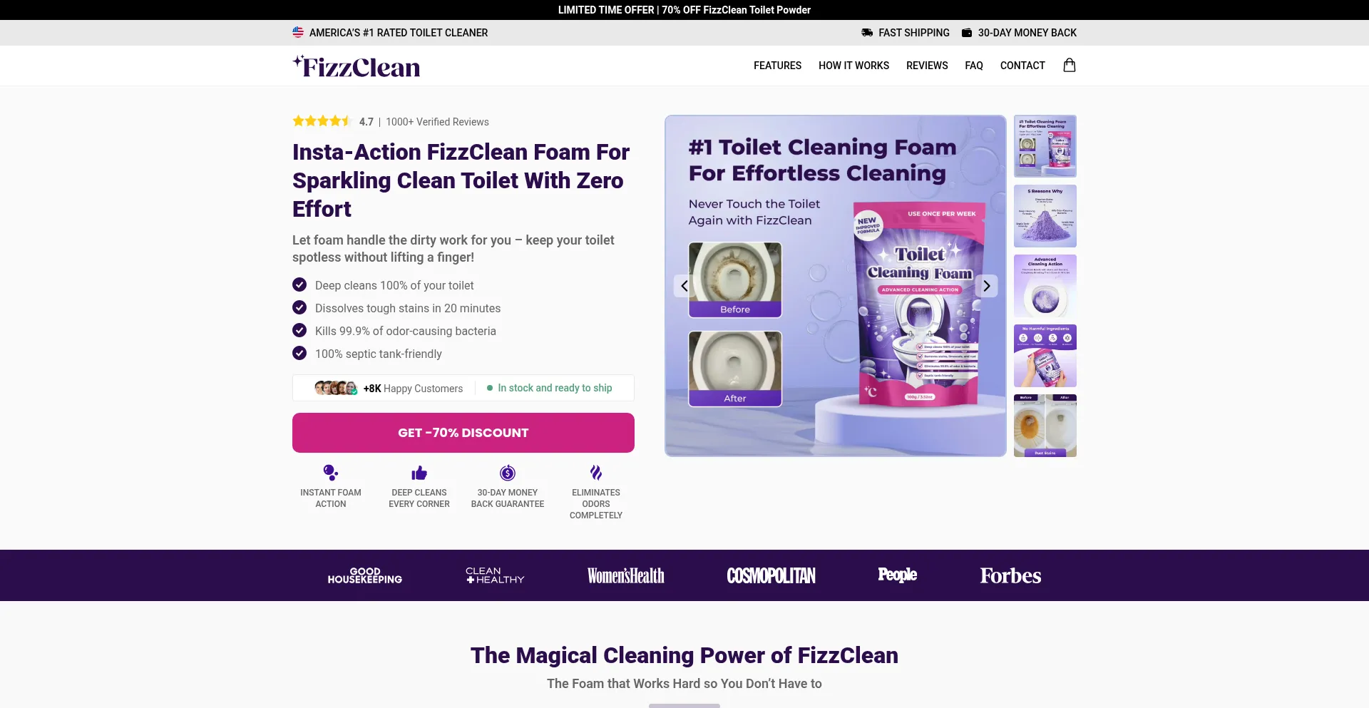 ¿És Seguro y Confiable Fizzclean.offeroshop.com?