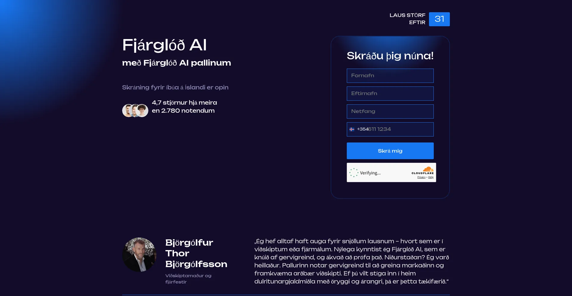 Fjarglod-ai.com