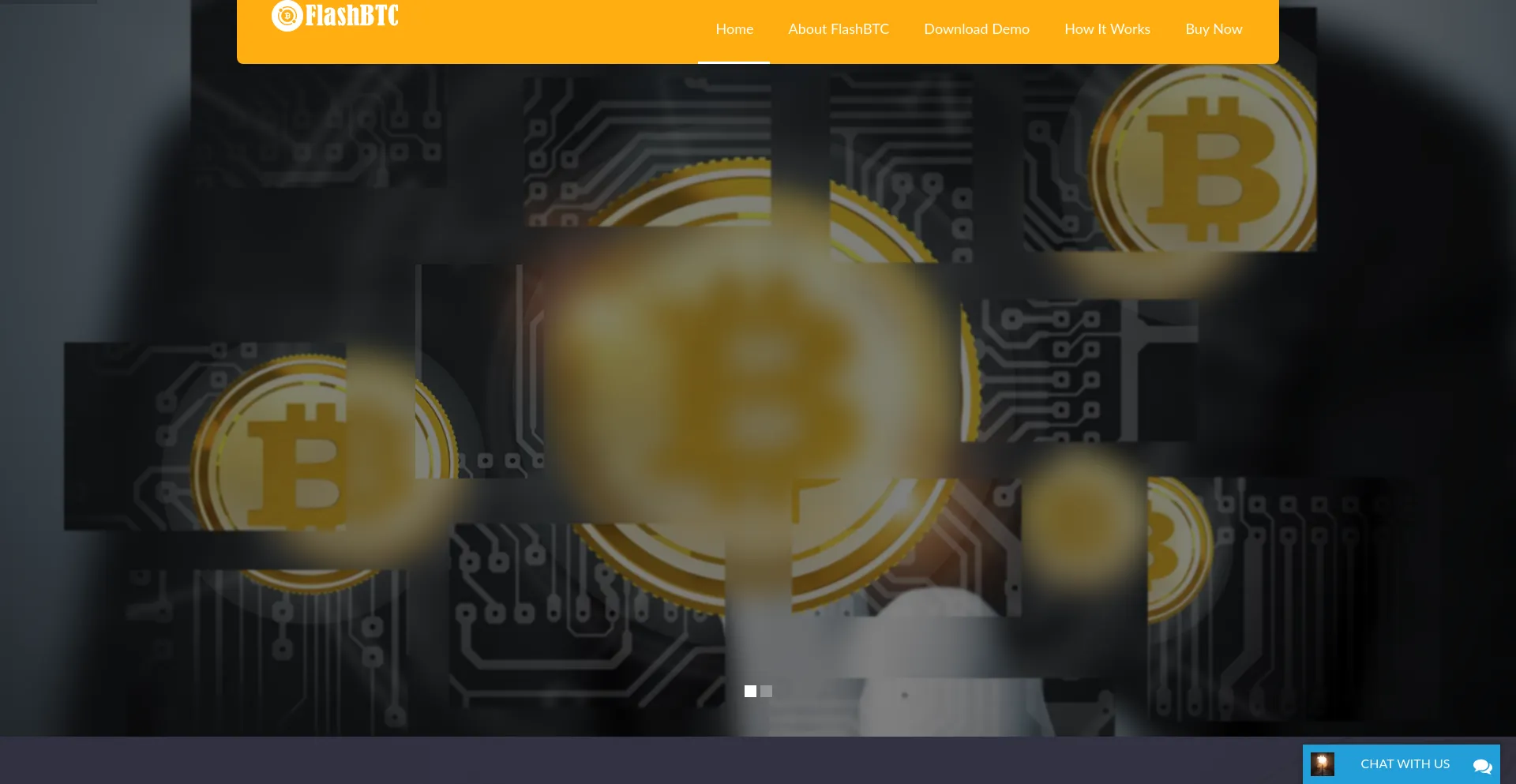 Website screenshot of Flashbtc.net