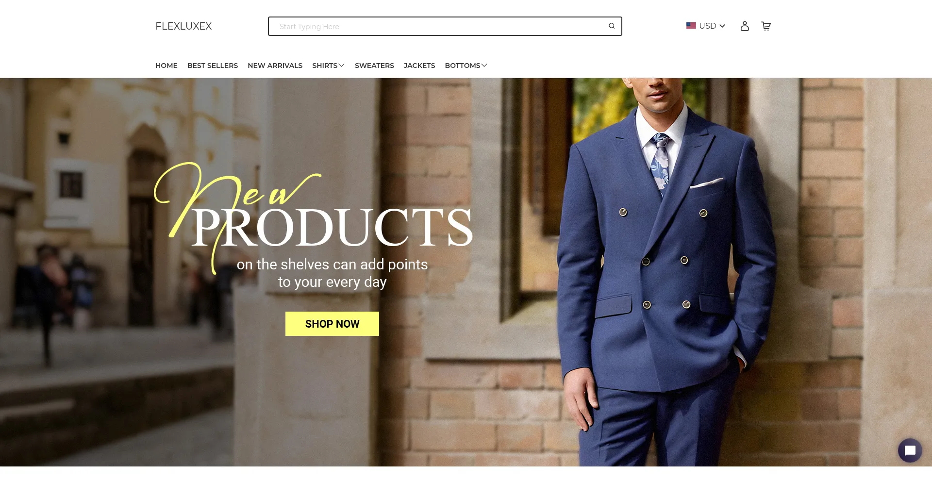 Website screenshot of Flexluxex.com