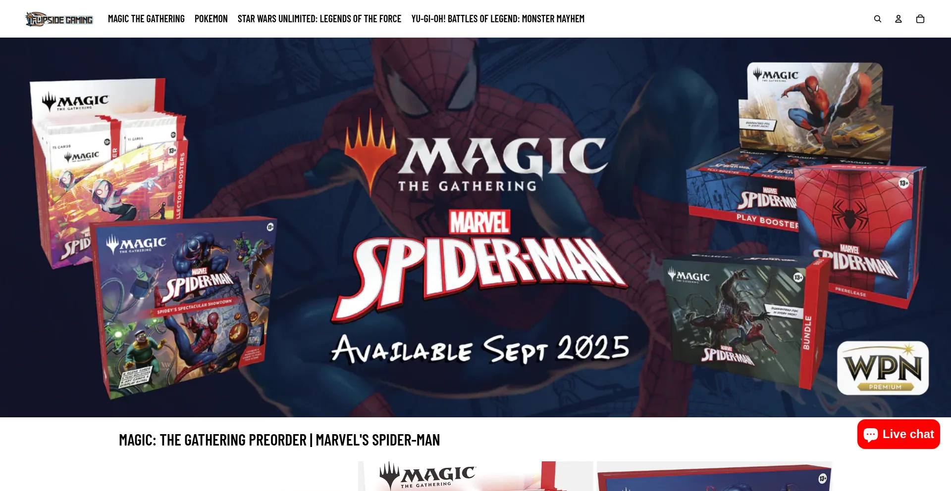 Website screenshot of Flipsidegaming.us