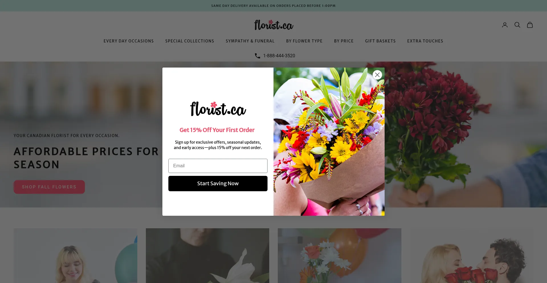 ¿És Seguro y Confiable Florist.ca?