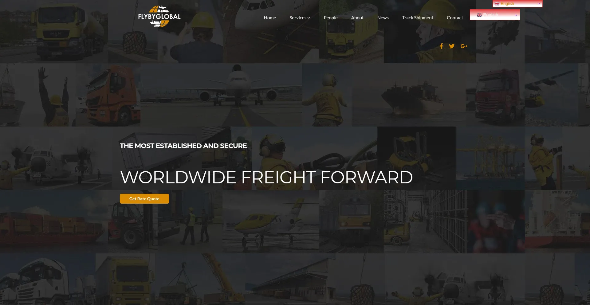 Website screenshot of Flybyglobal.org