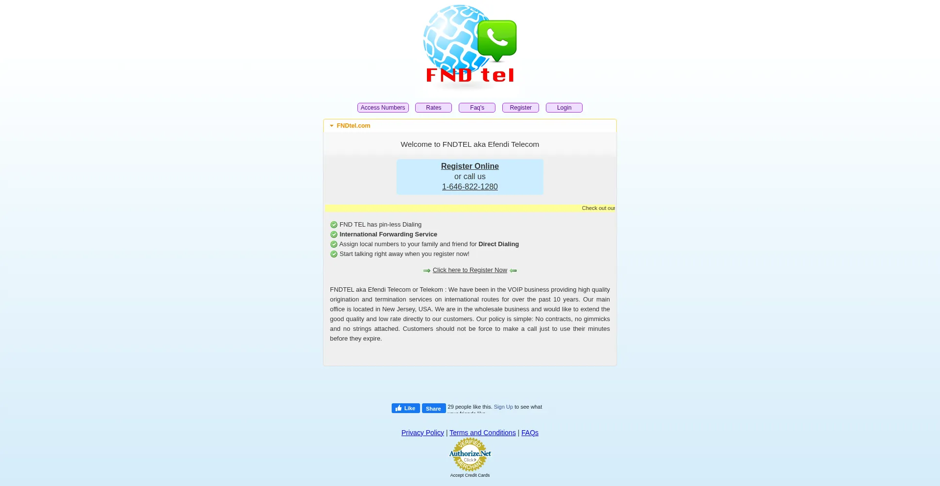 ¿És Seguro y Confiable Fndtel.com?