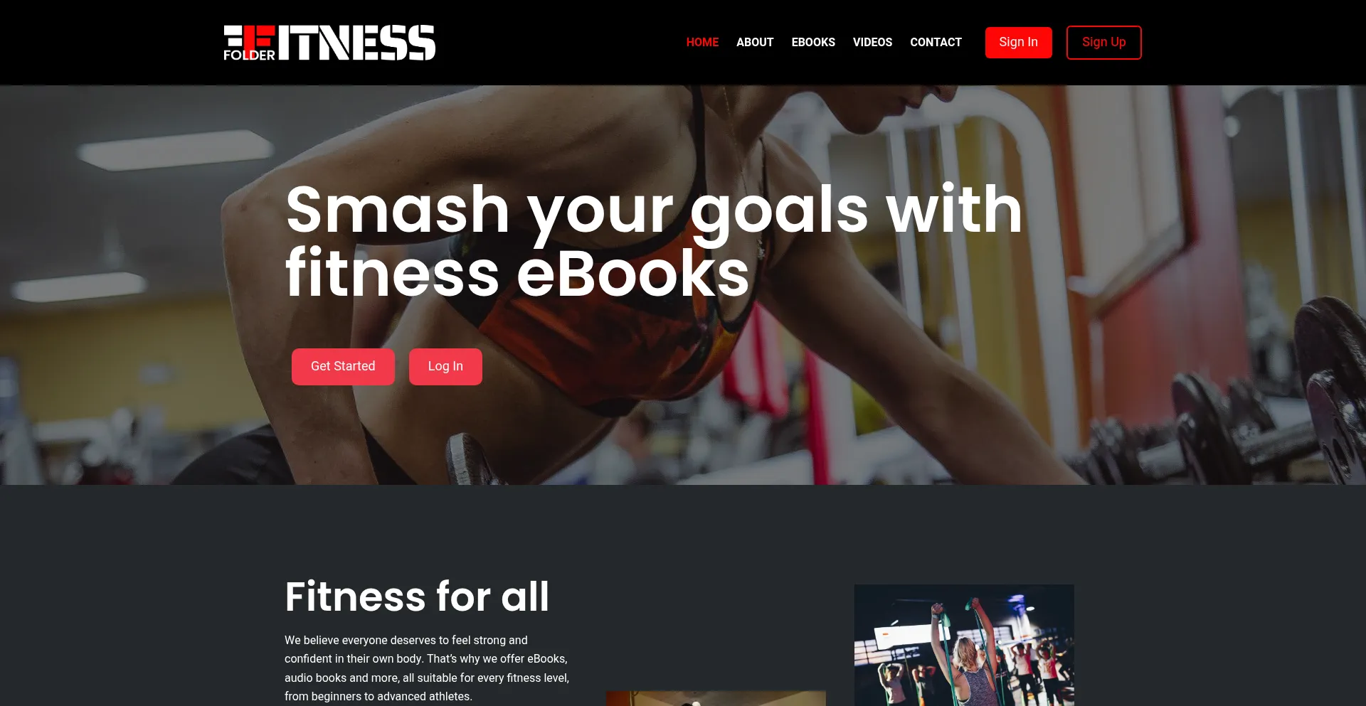 Folderfitness.com Screenshot