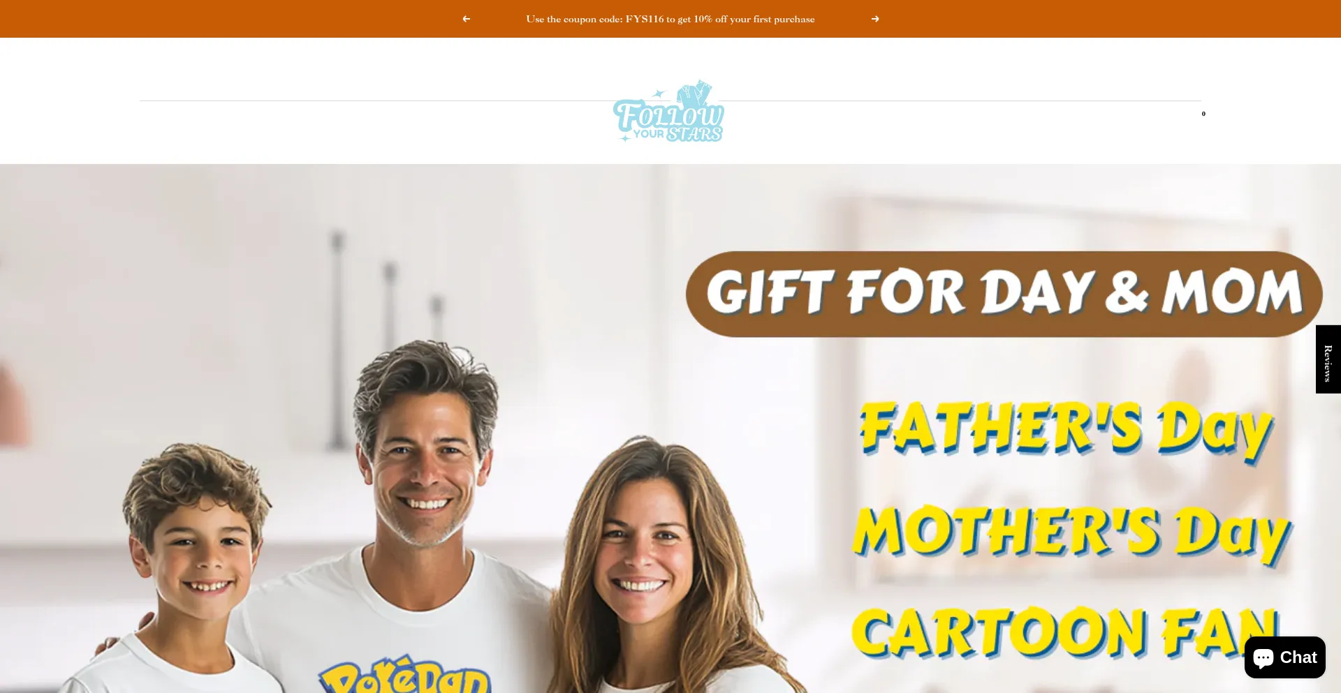 Website screenshot of Followyourstars.com