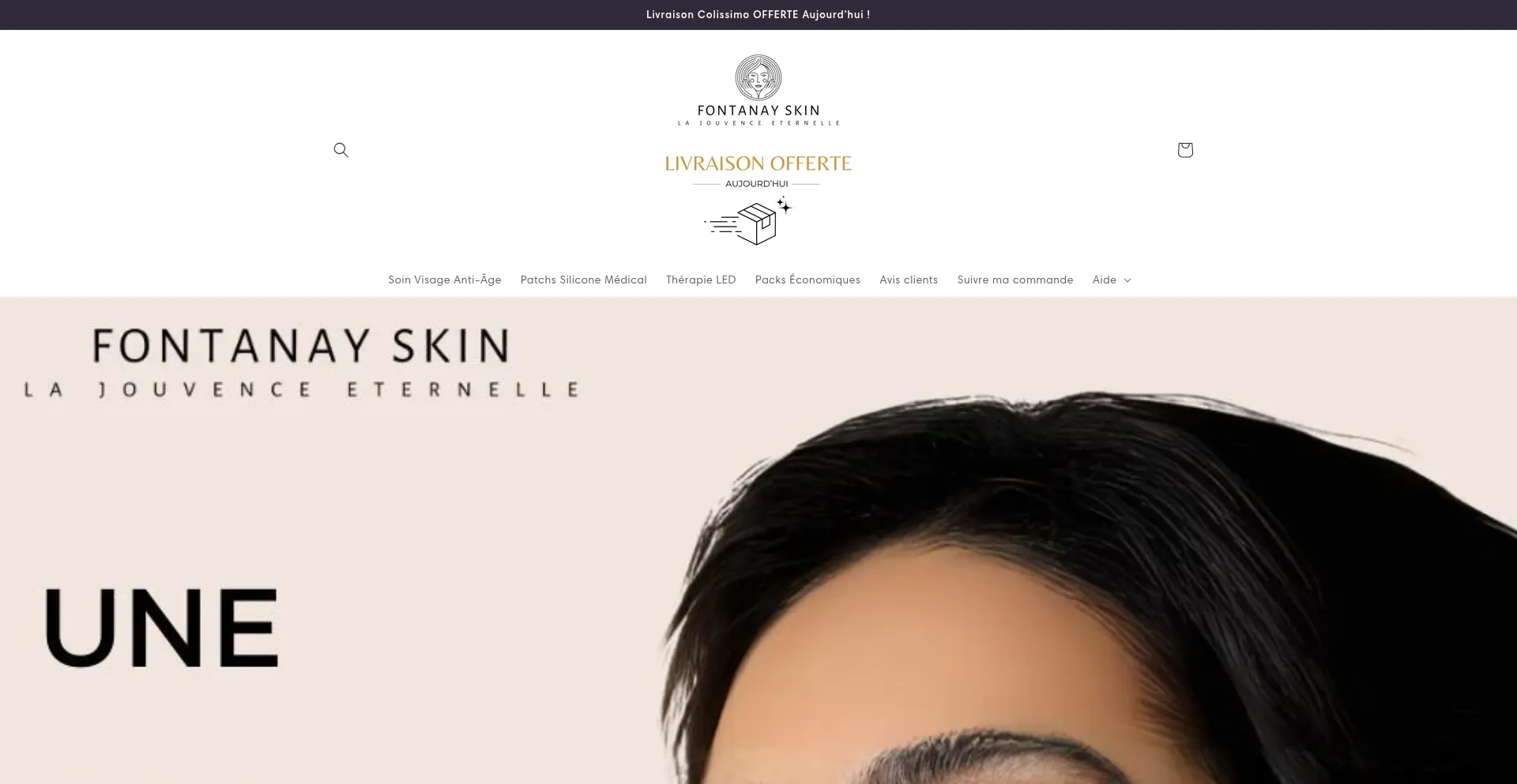 Website screenshot of Fontanayskin.com