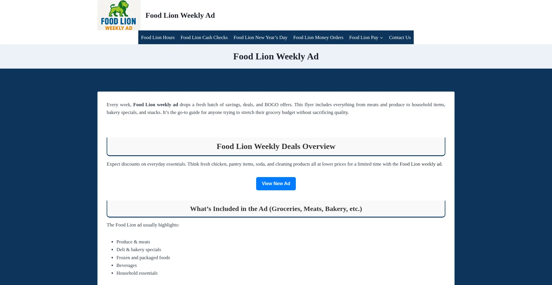 Foodlion-weeklyad.store Screenshot