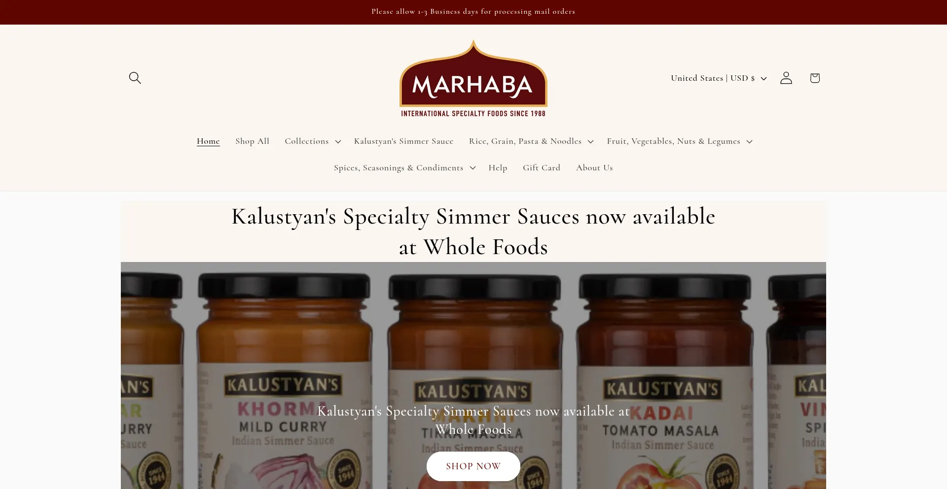 Website screenshot of Foodsofnations.com