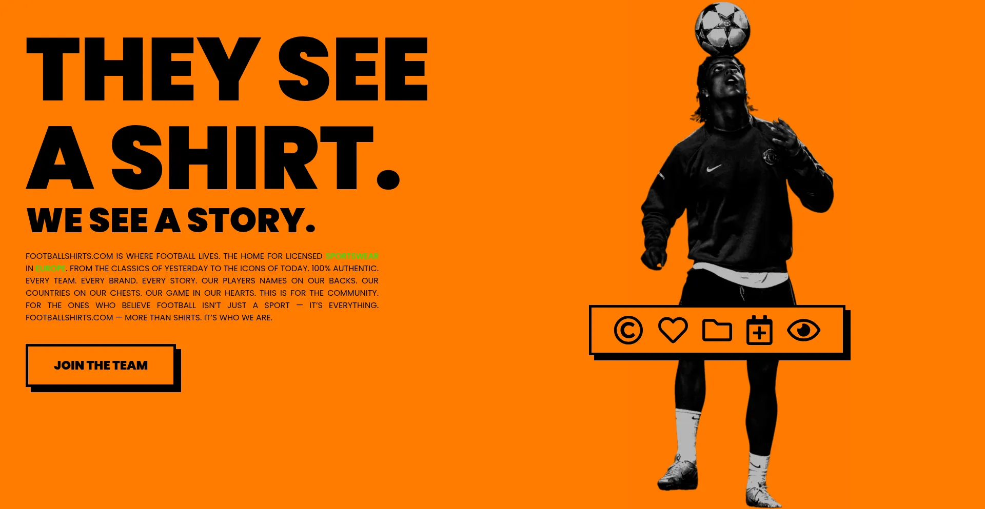 Footballshirts.com Screenshot