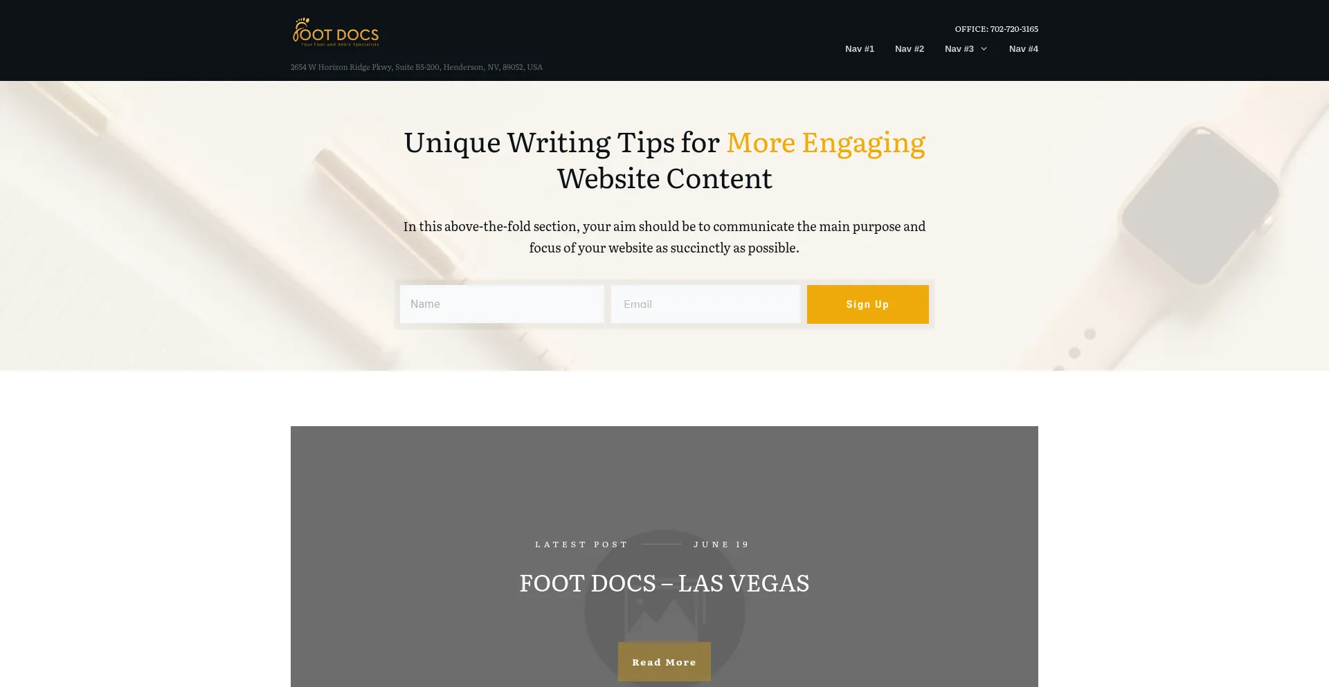 Website screenshot of Footlv.com